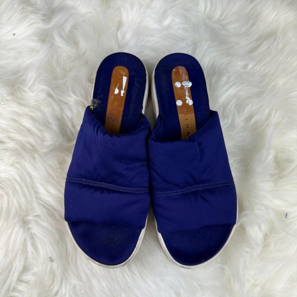 Chie Mihara Slip On Mule Sandals in Blue